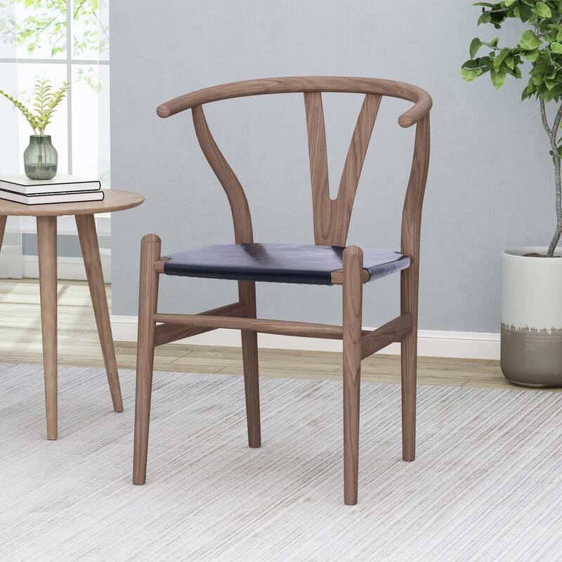 Modern Accent Chair, Wood Frame Accent Chair, for Living Room, Bedroom - Black