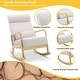 preview thumbnail 4 of 8, EROMMY 25.2" Wide Reclining Rocker Chair with Ottoman - High Back Rocking Chair, Soft Linen Fabric, Ergonomic Design