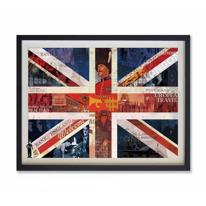 UK National Flag collage art