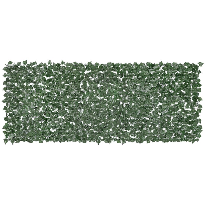 Green Silk Ivy Privacy Fence Wall Screen, 39x98 inches UV-Resistant Decorative Panel - 98” L x 39” H