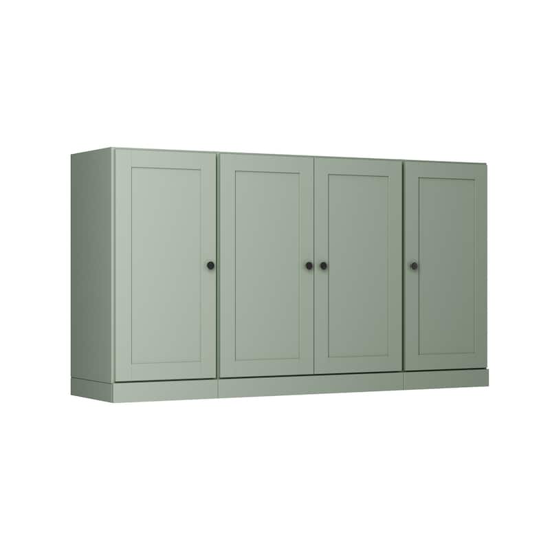 Palace Imports 100% Solid Wood 65" Sideboard with Shaker Doors, 2-Drawers & Adjustable Shelves