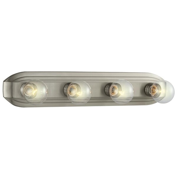 Designers Fountain 6614 Four Light 400 Watt Bathroom Fixture from the Builder Vanity Collection - Brushed nickel