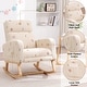 preview thumbnail 26 of 126, HOMYKA Rocking Chair for Nursery with Footrest