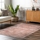 preview thumbnail 13 of 19, Nuloom Xenia Faded Transitional SplashGuard Machine Washable Area Rug 4' x 6' - Rust - Rectangle
