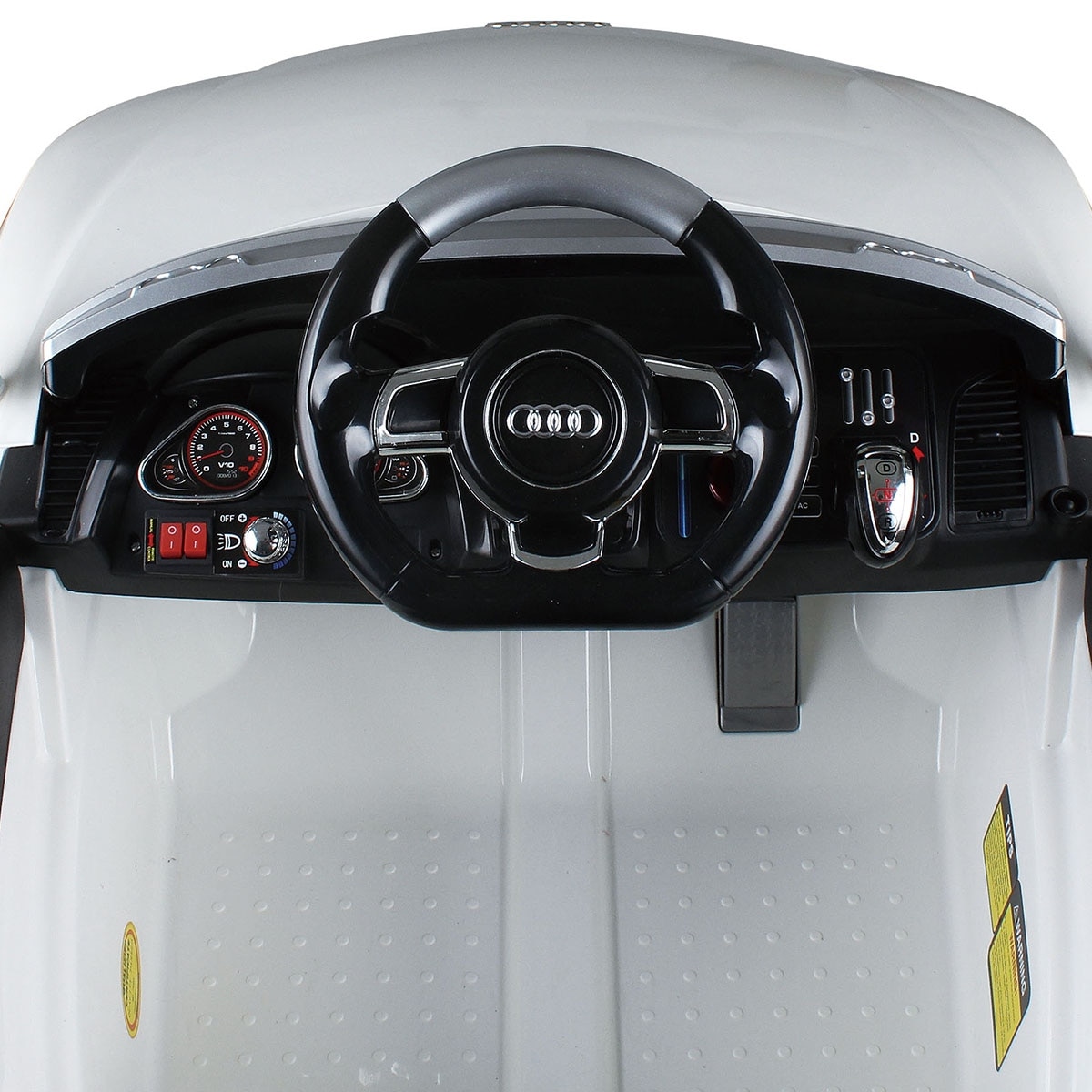 white audi kids car