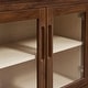 preview thumbnail 9 of 7, Nell 72" Glass Door Sideboard Storage Display Cabinet