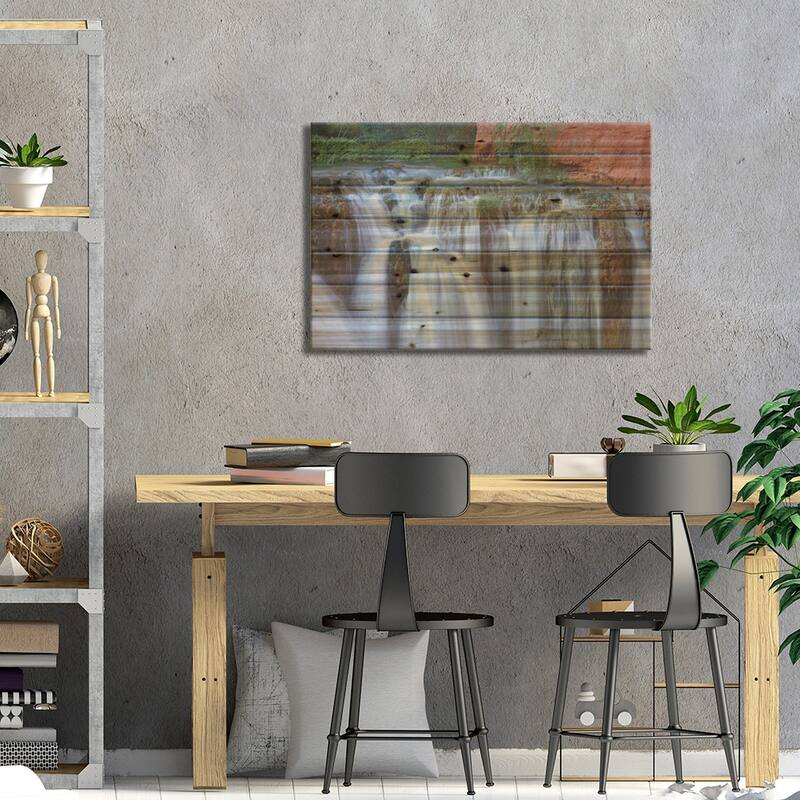 Rock Falls, Havasu Canyon, Grand Canyon National Park, Arizona Print On Wood by Tim Fitzharris - Multi-Color