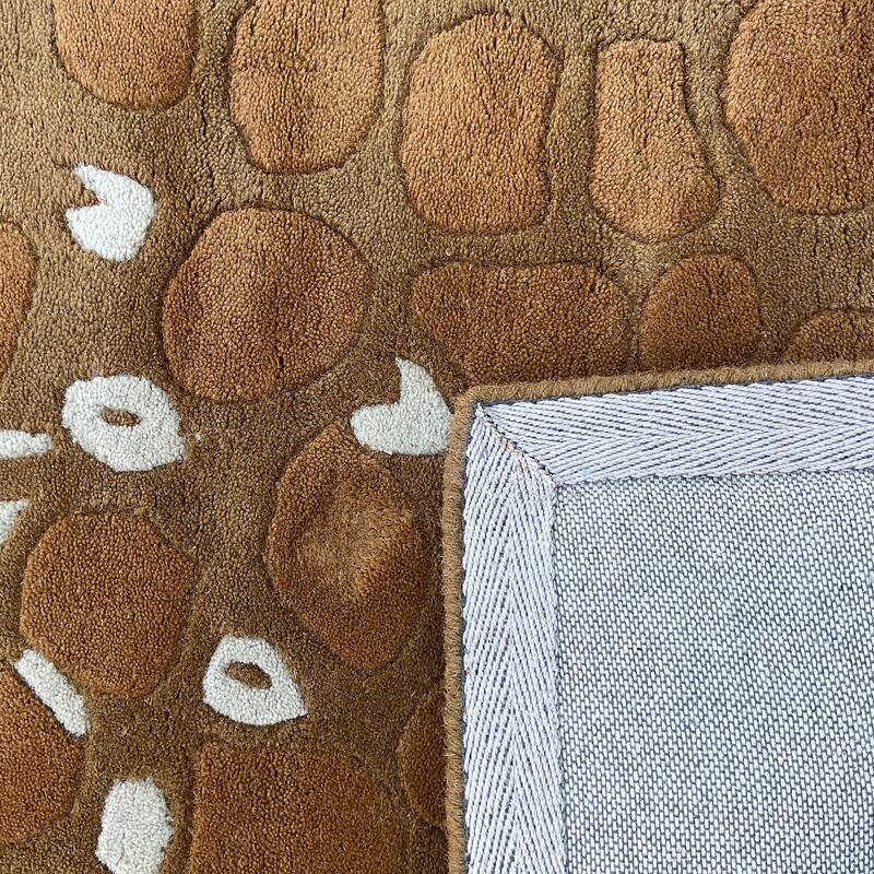HERAT ORIENTAL Handmade Abstract Cheetah Tibetan Wool Rug