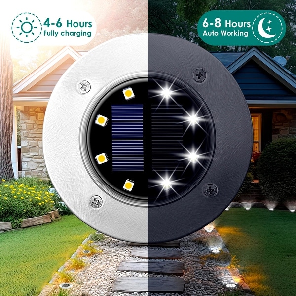 Solar Outdoor Lights 20 Packs Solar Garden Lights Outdoor Waterproof Bright Pathway Landscape Lighting Decor 20Pack White