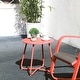 preview thumbnail 24 of 47, Clihome Weather-resistant Outdoor Steel Round Side Table