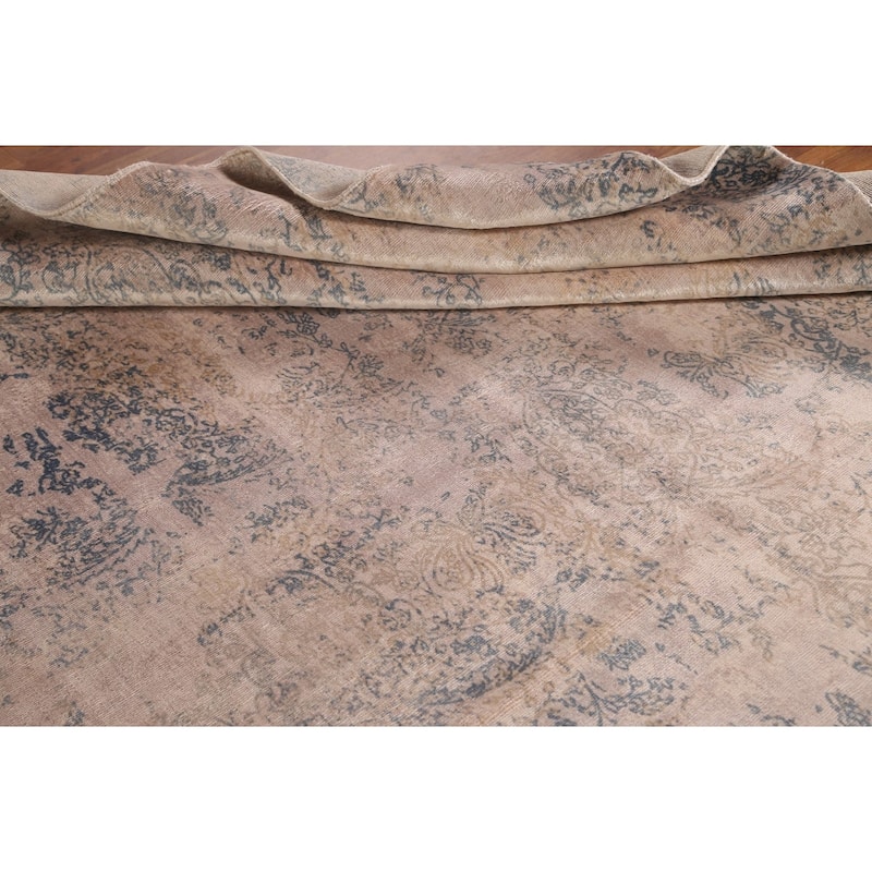 Modern Abstract Oriental Area Rug Handmade Wool Carpet - 6'7"x 9'10"