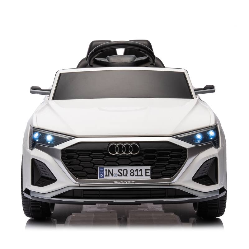 12V Kids Ride On Electric Car W/Parents Remote Control,Licensed Audi Sq8 For Kids,Volume Control,For Kids Aged 3-6.