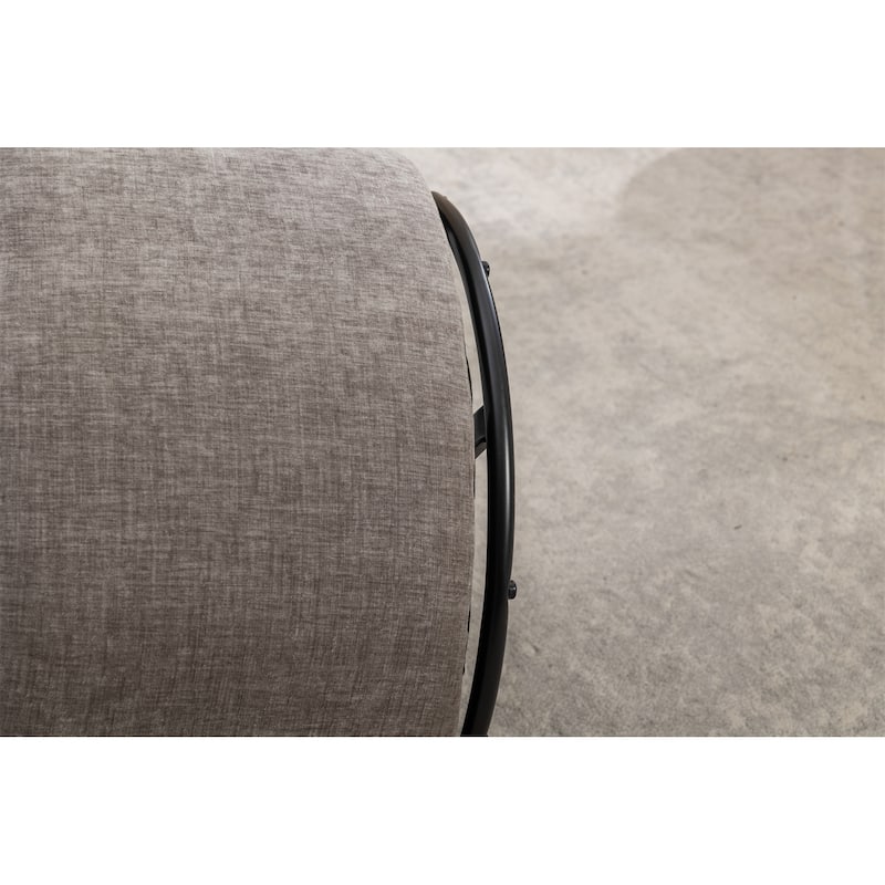 Chenille Fabric Swivel Accent Armchair