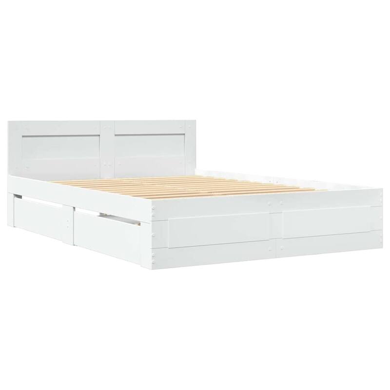 vidaXL Bed Frame 2 pcs Engineered Wood