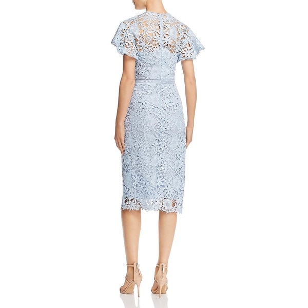 shoshanna taylor lace sheath dress
