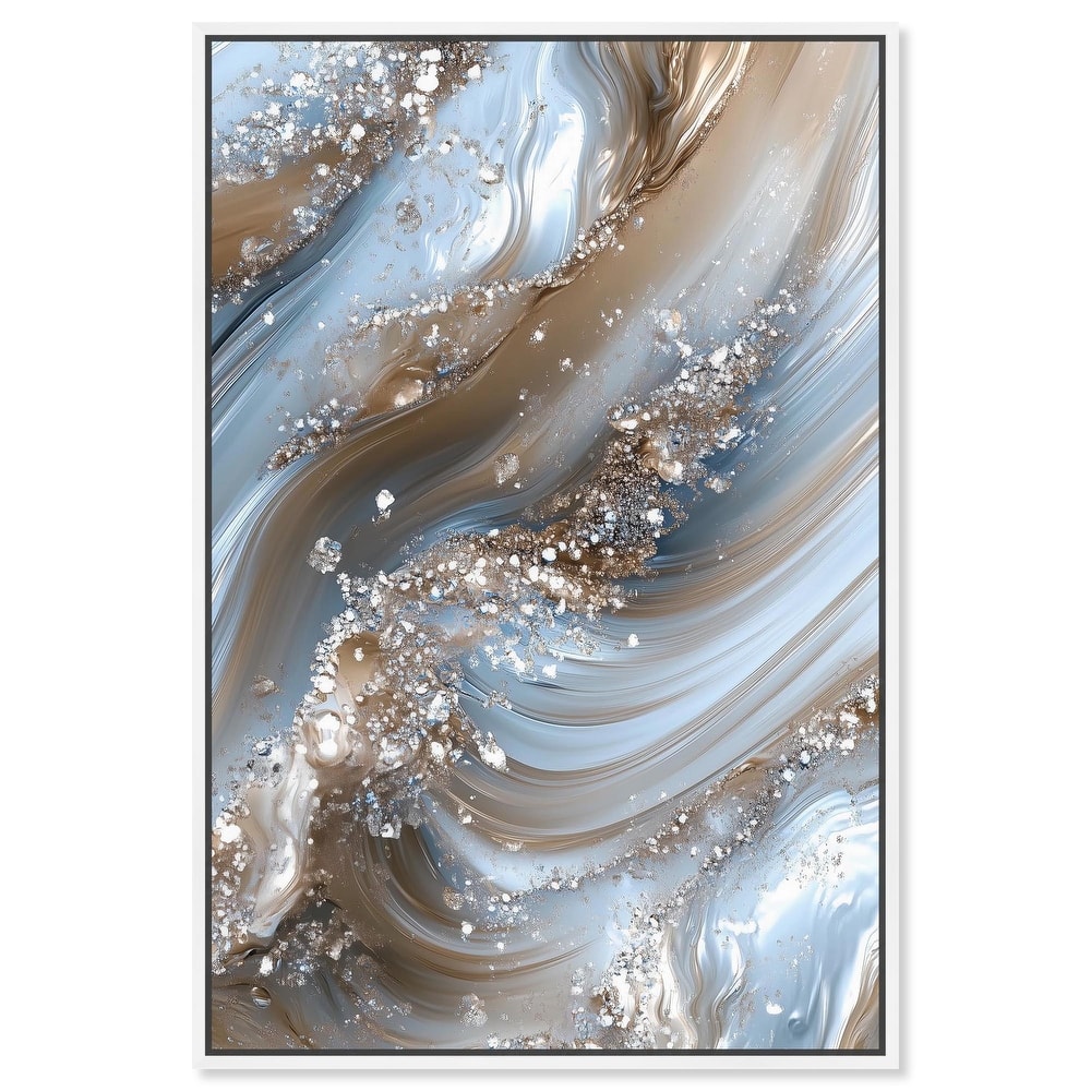 Crystal Ice Storm Canvas by Art Remedy