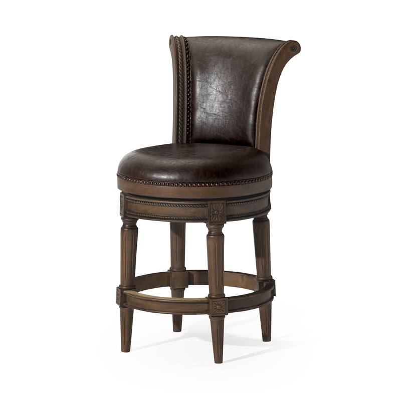 Maven Lane Pullman Swivel Kitchen Dining Stool