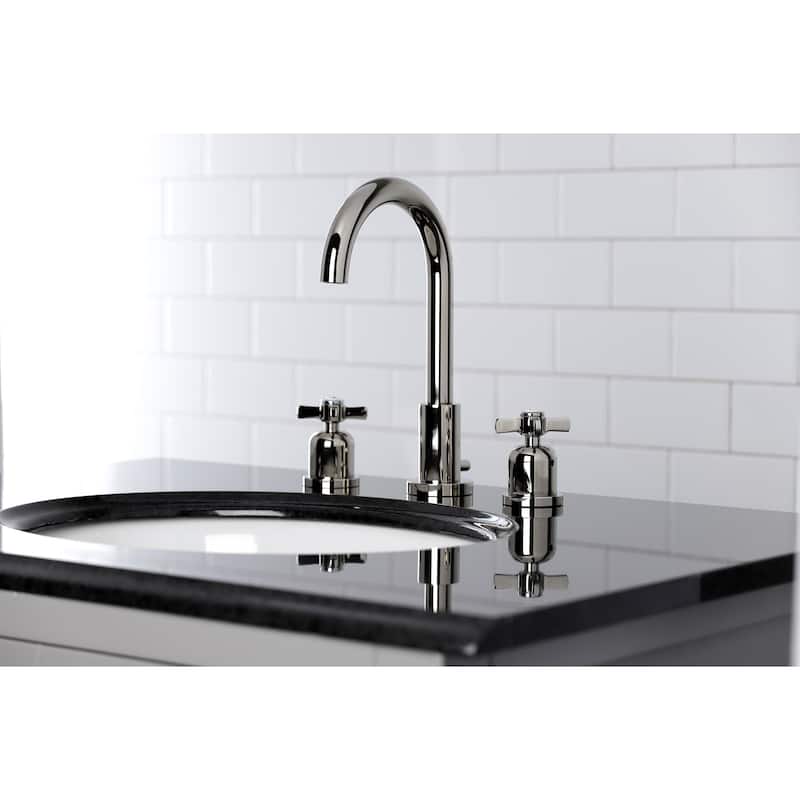 Millennium 8 in. Widespread Bathroom Faucet - Polished Nickel