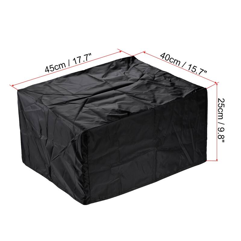 Universal Printer Dust Cover 17.7x15.7x9.8 Inch Oxford Fabric Antistatic Black