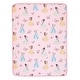 preview thumbnail 4 of 5, Lambs & Ivy Disney Princesses Pink Fleece Baby Blanket - Belle/Tiana/Cinderella