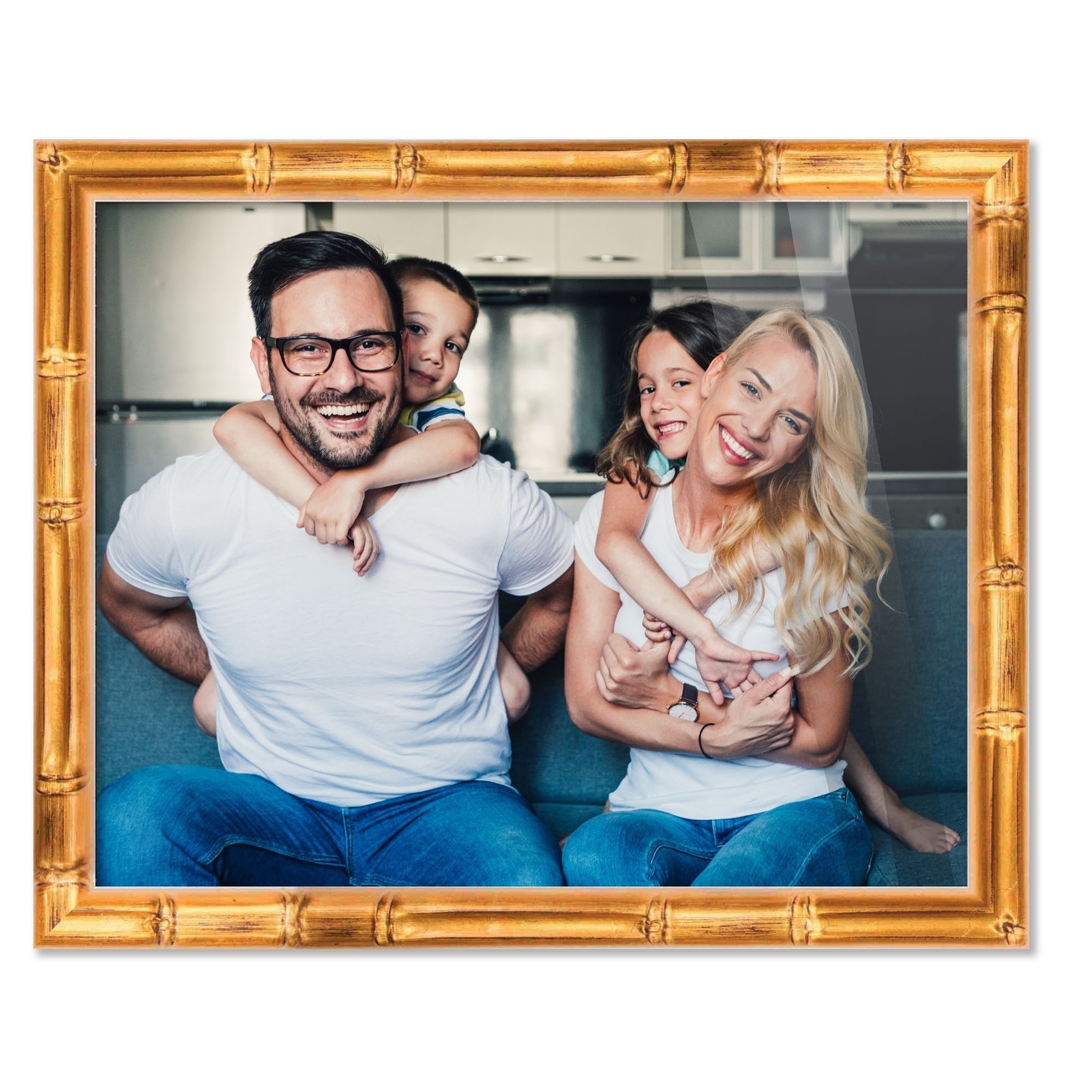 16x20 Frame Gold Bamboo Picture Frame Complete Modern Photo Frame