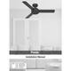 Hunter 52" and 44" Presto Ceiling Fan with Wall Control