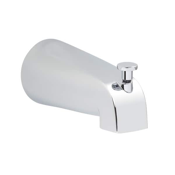 slide 2 of 11, Miseno Slip-Fit Tub Spout with Integrated Shower Diverter Polished Chrome