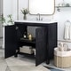preview thumbnail 98 of 161, GDFStudio - Elysia Wood Bathroom Vanity with Ceramic Sink & Storage Cabinet Organizer