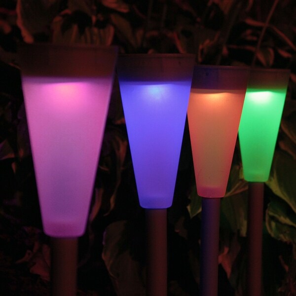 Sunnydaze Multi Color Solar Light Kit Set Of 8 Hanging Or Sunnydaze Multi Color Solar Light Kit Set Of 8 Hanging Or Ground Stake Options