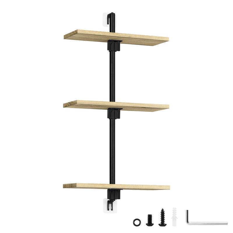 Floating Shelves Bathroom for Wall, Adjustable Height Wall Shelf Above Toilet