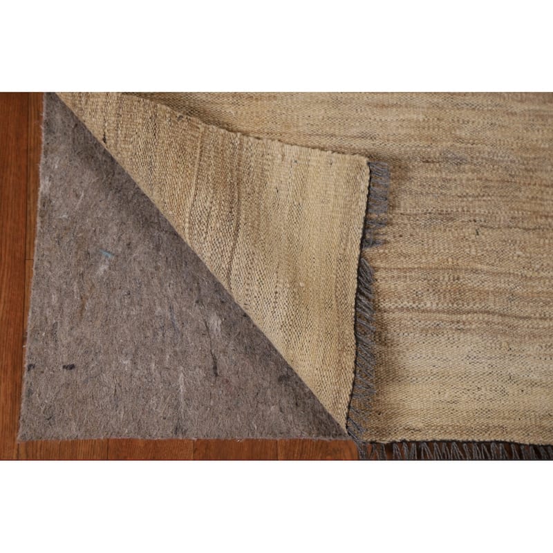 Earth Tone Kilim Modern Area Rug - 4'1''x 6'2''
