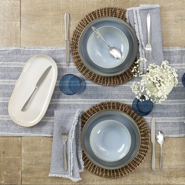 Oneida Organic Shades 2-Piece Serving Set, Bowl & Tray Set - Bowl