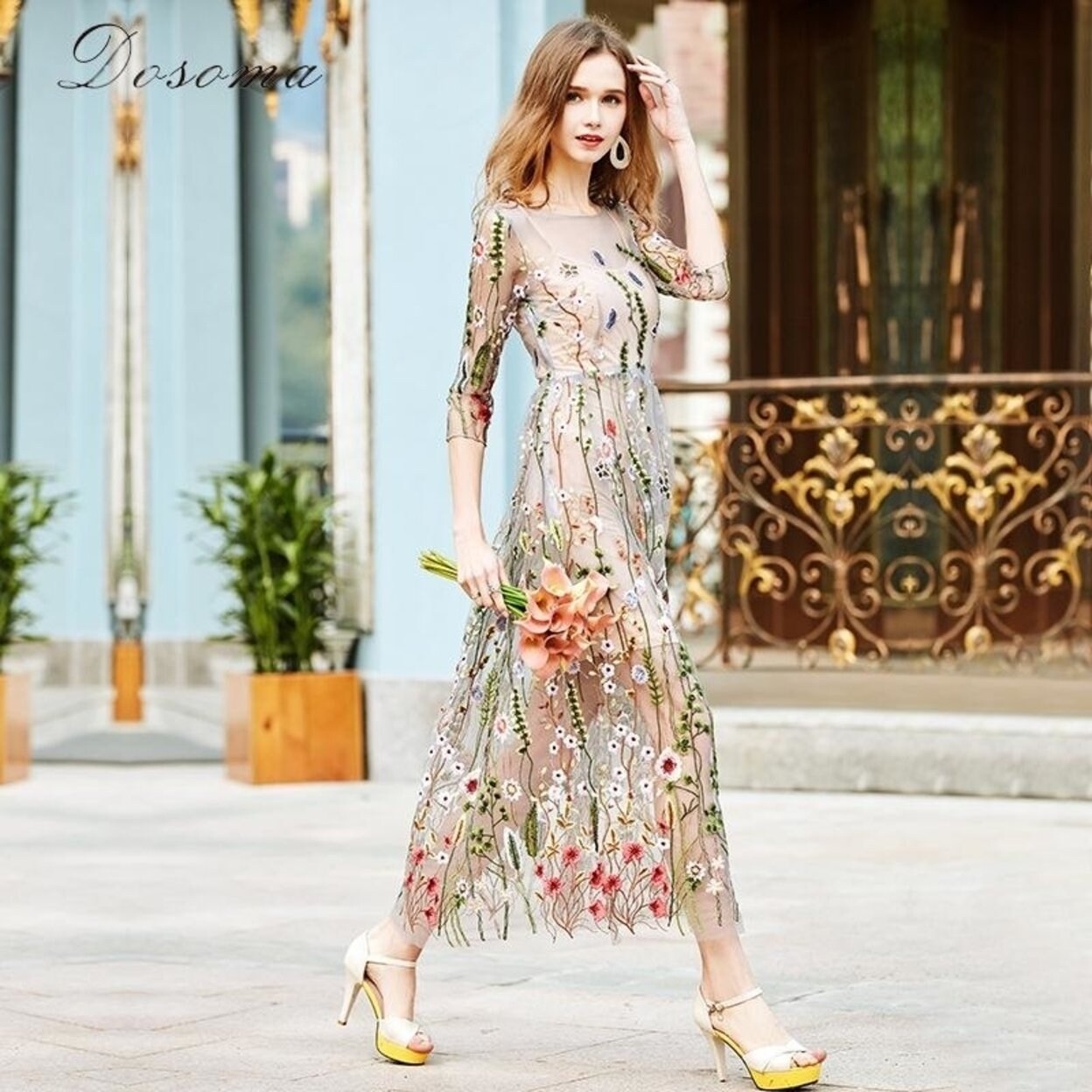 bohemian flower dresses