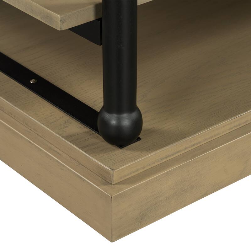 Christopher Knight Home-Thaddeus Rubberwood Coffee Table With Storage