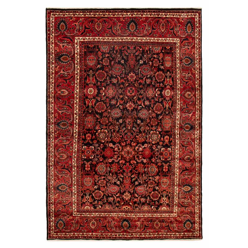 ECARPETGALLERY Hand-knotted Anadol Navy Wool Rug - 7'3 x 10'9 - Dark Navy - 7'3 x 10'9