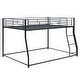 preview thumbnail 5 of 10, Full XL Over Queen Metal Bunk Bed, Black