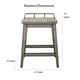 preview thumbnail 6 of 4, Steve Silver Rigby Smokey Oak 24-inch Counter Stool