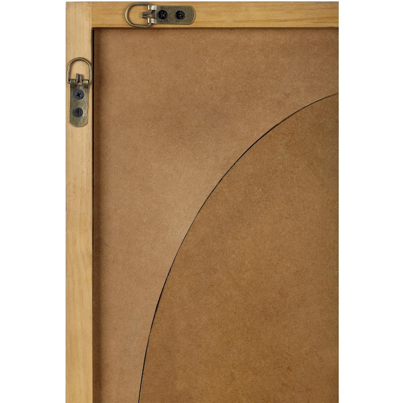 Bordean Coastal Distressed Rattan Rectangular Wall Mirror