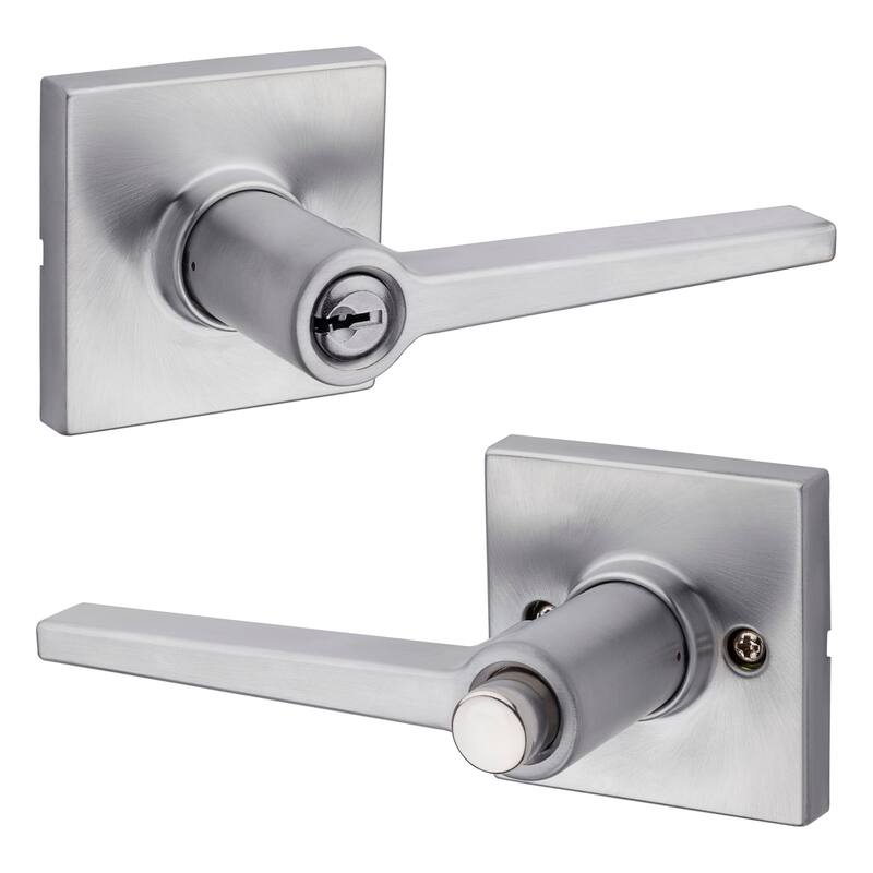 Kwikset Safelock Daylon Single Cylinder Keyed Entry Door Lever Set