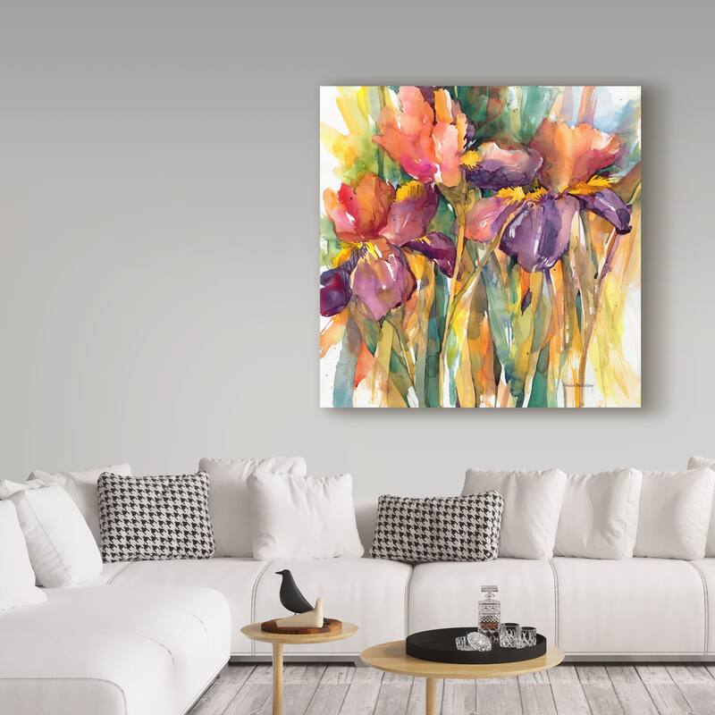 Annelein Beukenkamp 'Together Purple Red' Canvas Art