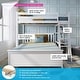 preview thumbnail 2 of 25, Max and Lily L Shaped Twin over Full Bunk Bed with Bookcase