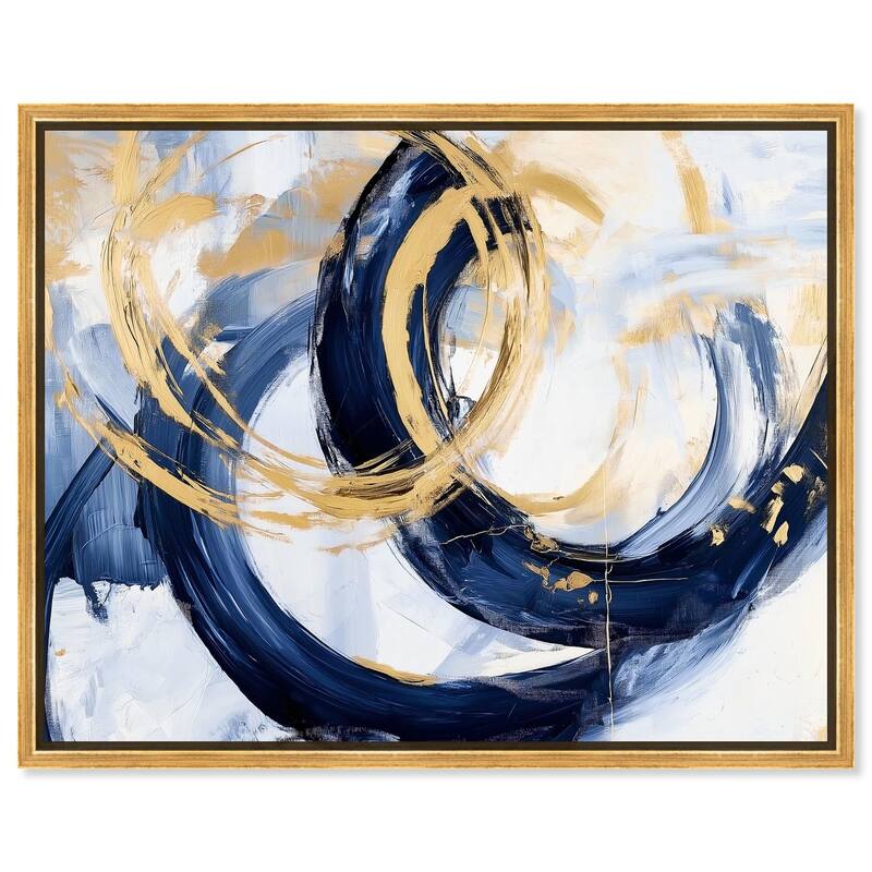 Bold Whirl I Canvas by Art Remedy - Gold - 45" x 36"