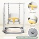 preview thumbnail 5 of 23, Toddler Slide and Swing Set 7 in 1 with Basketball Hoop