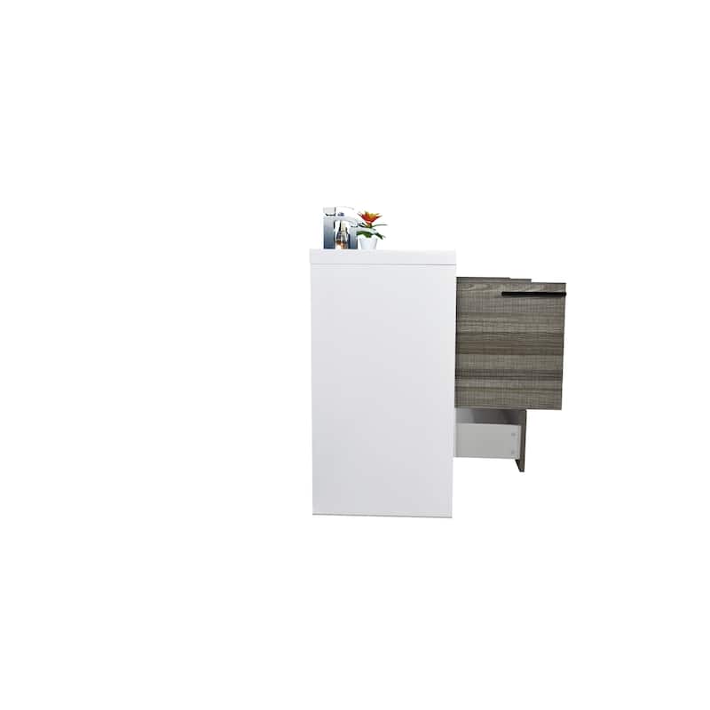 Dolce 72 Freestanding Bath Vanity with Dual Basin Reinforced Acrylic Top