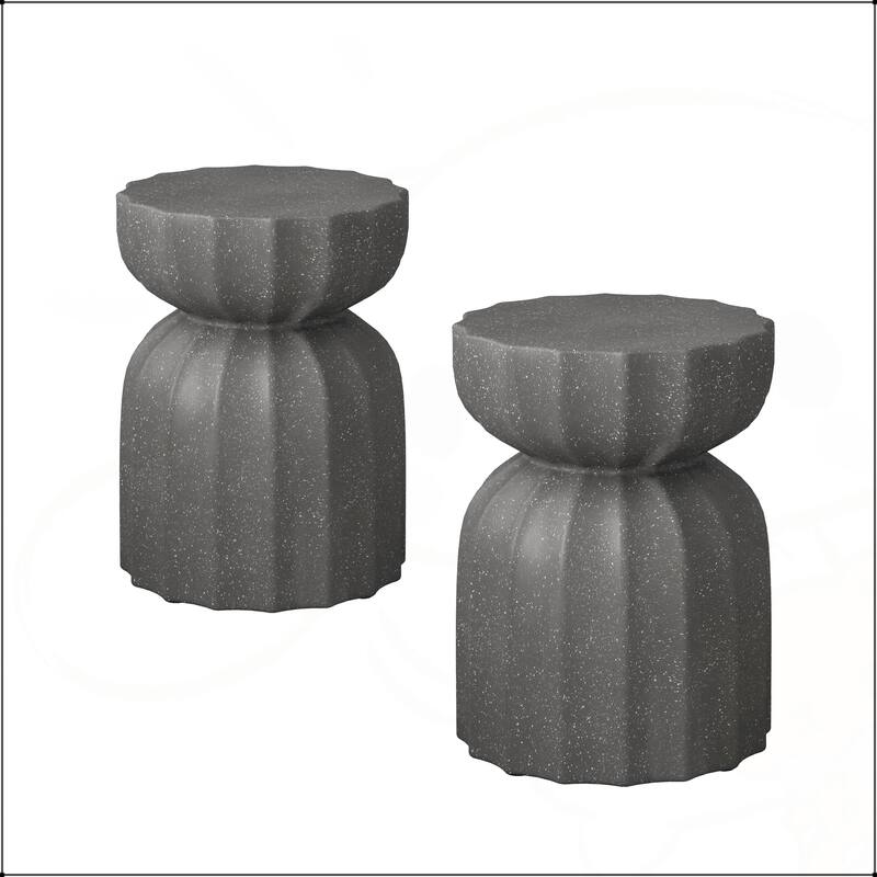 13" Outdoor and Indoor Waterproof Side Table Set