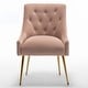 preview thumbnail 42 of 106, SEYNAR Modern Dining Chairs Set of 6, Velvet Accent Chair Tufted Back Armless Chair with Back Pull