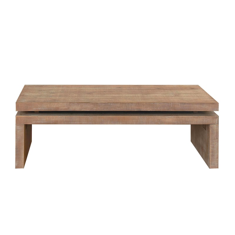 Modern Rustic Wood Coffee Table