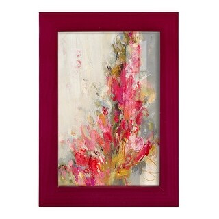Flip Side -Framed Print w/glass-Cherry Red