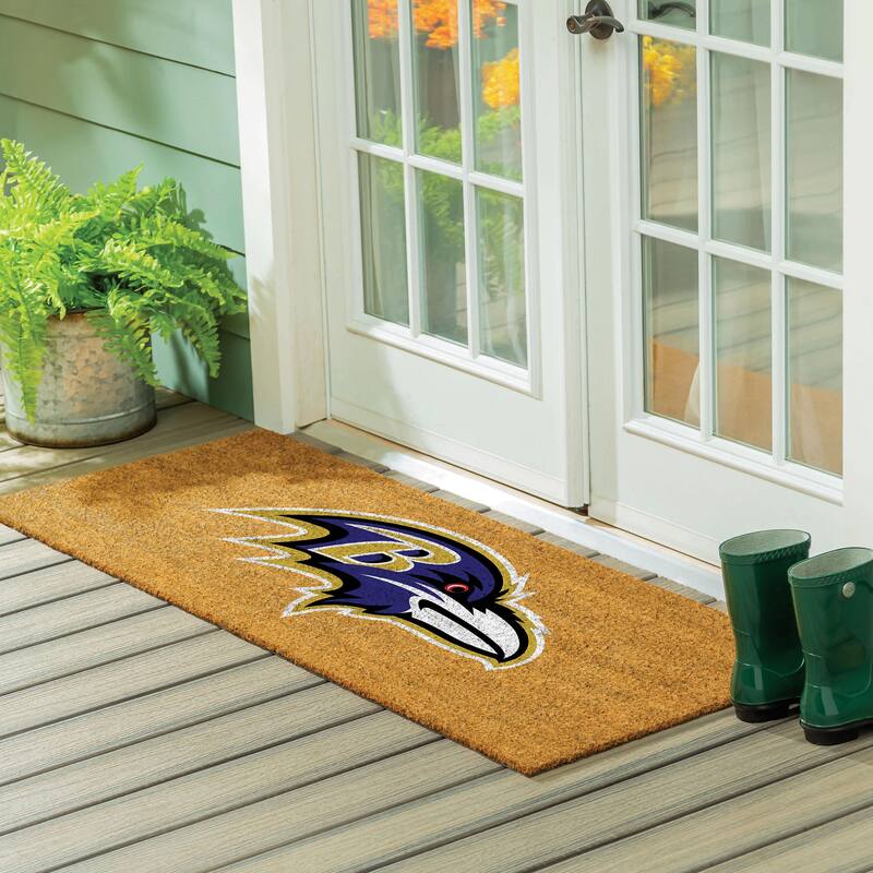 Baltimore Ravens Full Color Indoor/Outdoor Coir Mat - 60" x 24"