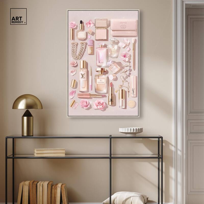 Light Make Up Accessories Canvas by Art Remedy